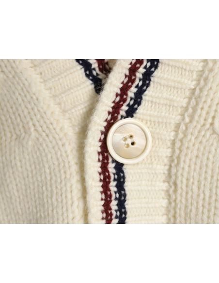 Prada Striped Wool Knit Cardigan,Prada