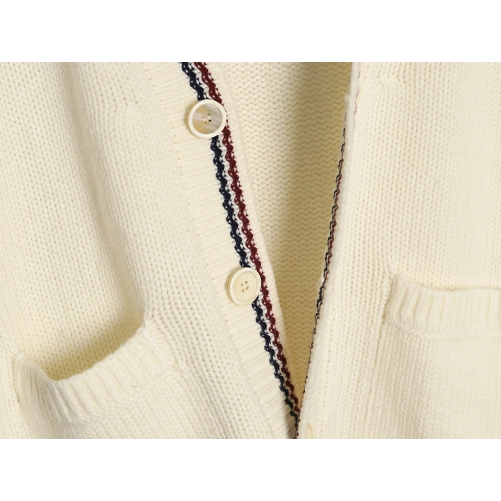 Prada Striped Wool Knit Cardigan,Prada