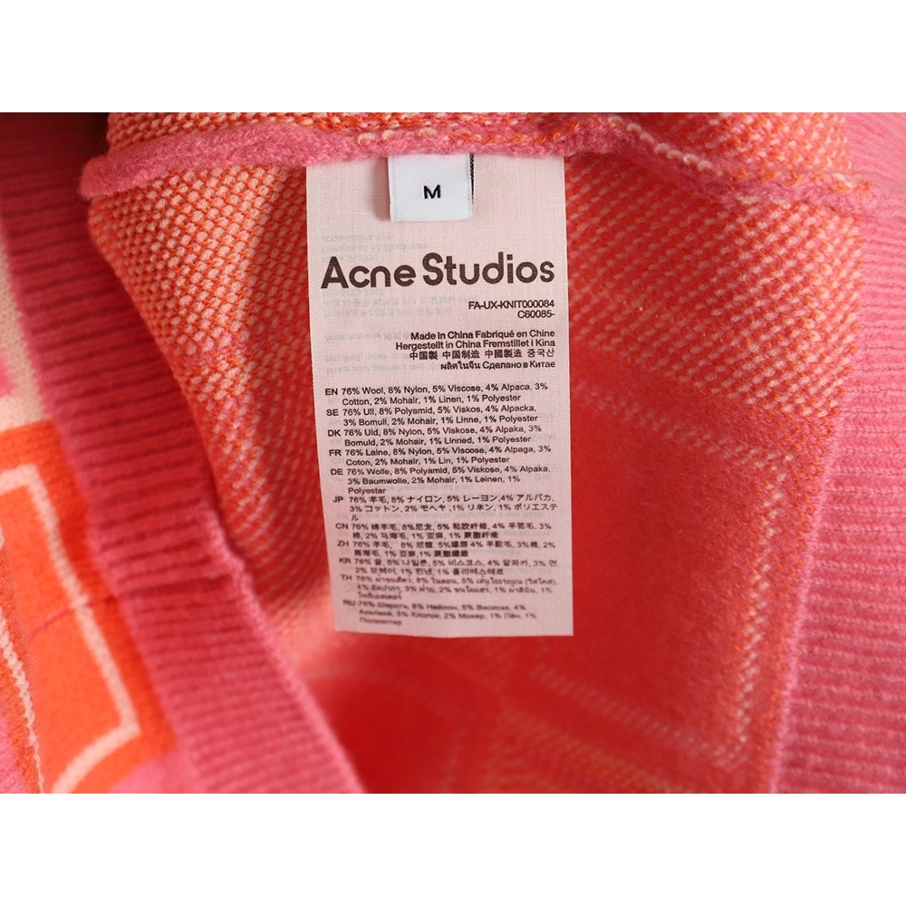 Acne Studios Square Smiley Face Crew Neck Sweater,Acne Studios