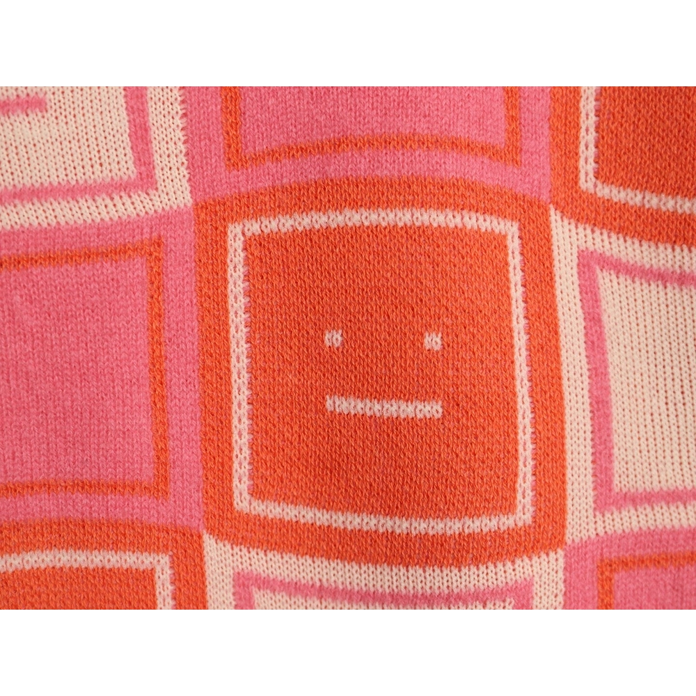 Acne Studios Square Smiley Face Crew Neck Sweater,Acne Studios