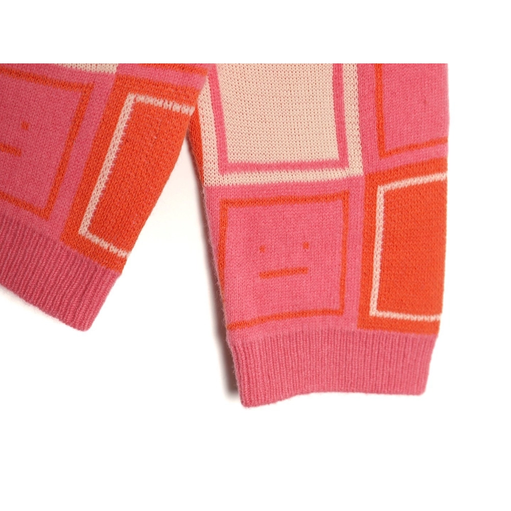 Acne Studios Square Smiley Face Crew Neck Sweater,Acne Studios