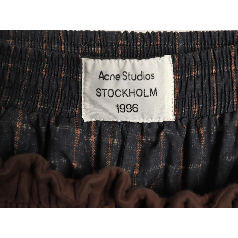 Acne Studios Gym Distressed Faux Two-Piece Logo Trousers,Acne Studios