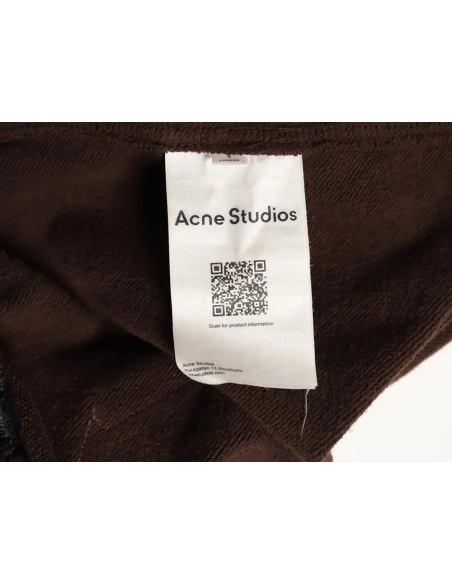 Acne Studios Gym Distressed Faux Two-Piece Logo Trousers,Acne Studios