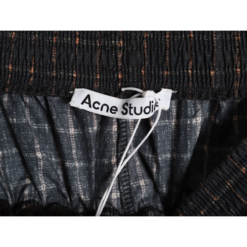 Acne Studios Gym Distressed Faux Two-Piece Logo Trousers,Acne Studios