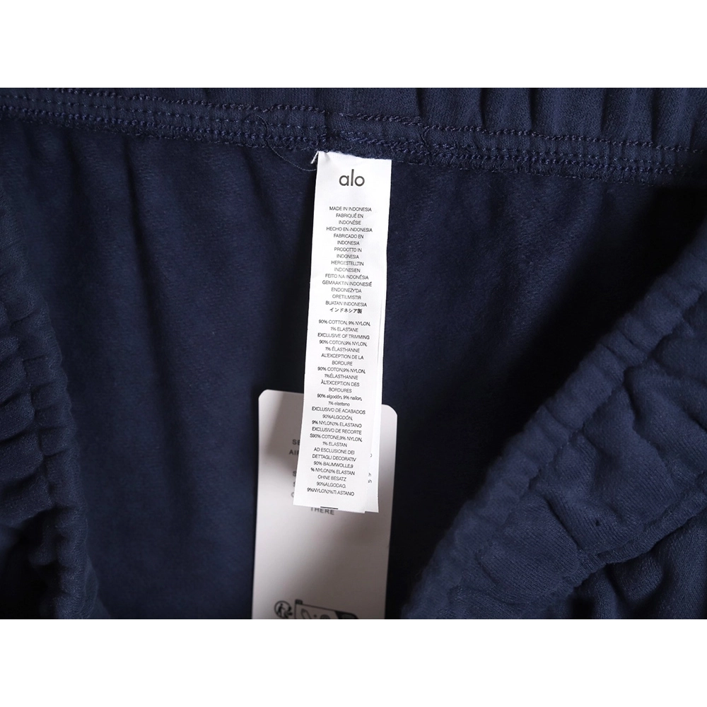 ALO Silver Letter Shorts TSK1,Alo