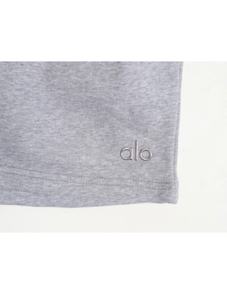 ALO Silver Letter Shorts,Alo