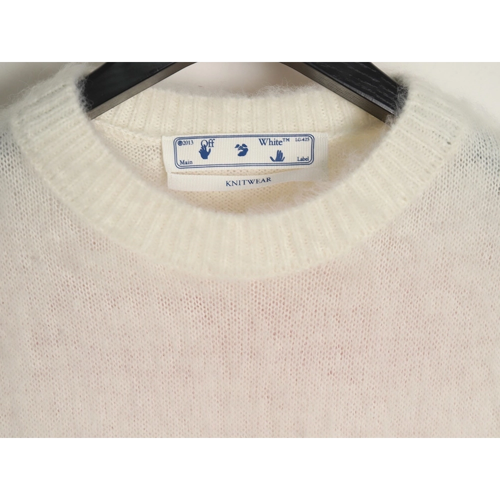 Off-White Mohair Sweater TSK1,Off White