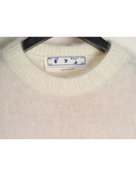 Off-White Mohair Sweater TSK1,Off White