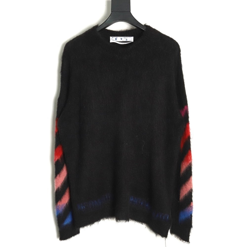 Off-White Mohair Sweater TSK3,Off White