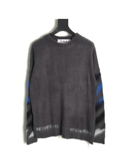 Off-White Mohair Sweater TSK4,Off White