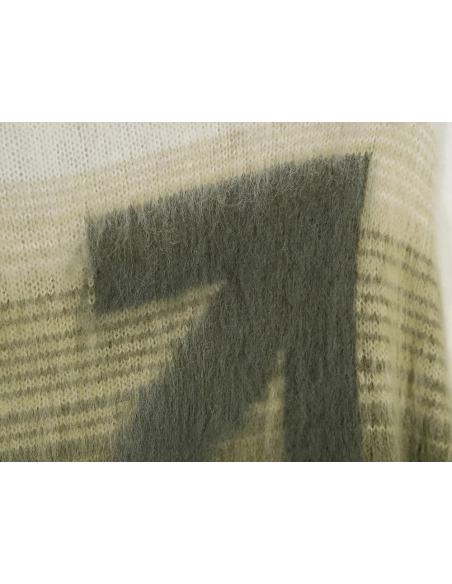 Off-White Mohair Sweater TSK6,Off White
