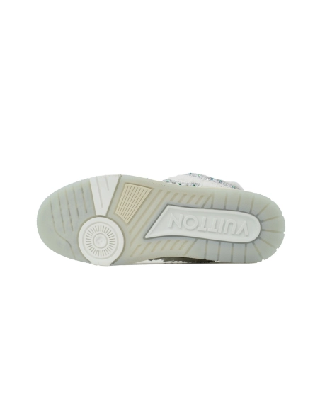 Louis Vuitton LV Skate Sneaker Silver White Diamond