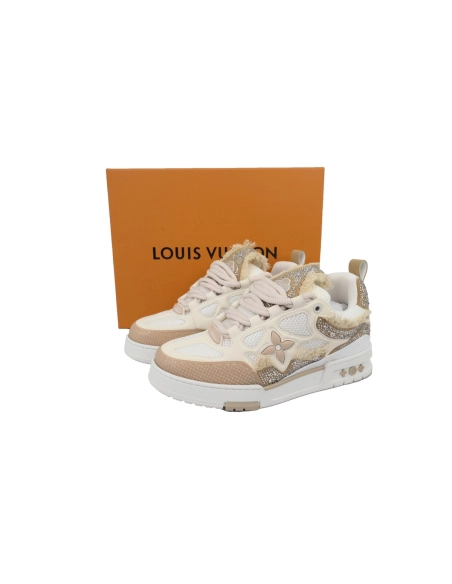 Louis Vuitton LV Skate Sneaker Horse Hair Apricot Diamond
