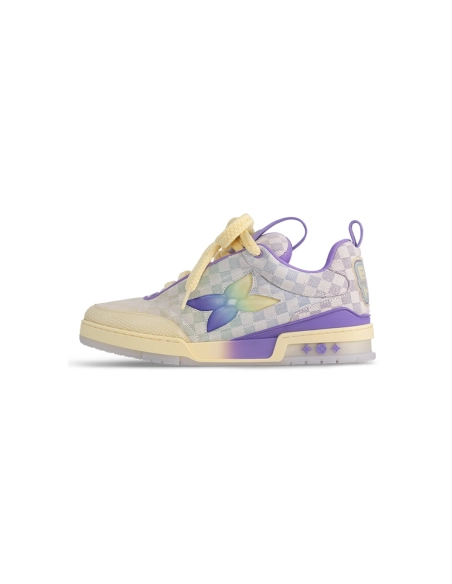 Louis Vuitton LV Skate Sneaker Gradient Damier Denim Purple 1AH667