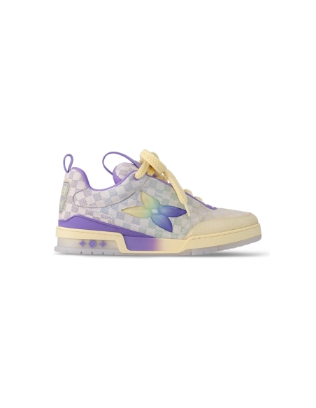 Louis Vuitton LV Skate Sneaker Gradient Damier Denim Purple 1AH667