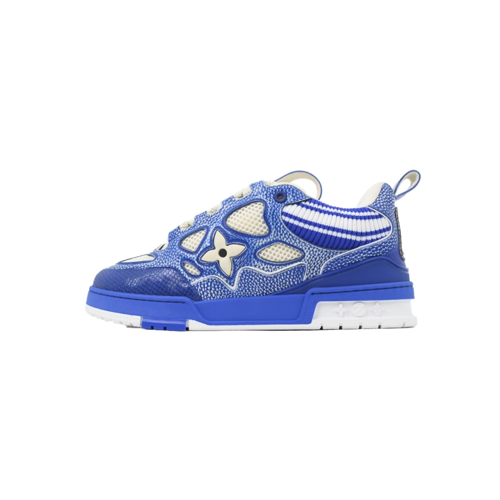 Louis Vuitton LV Skate Sneaker Knitted Collar Blue 1AHSXP