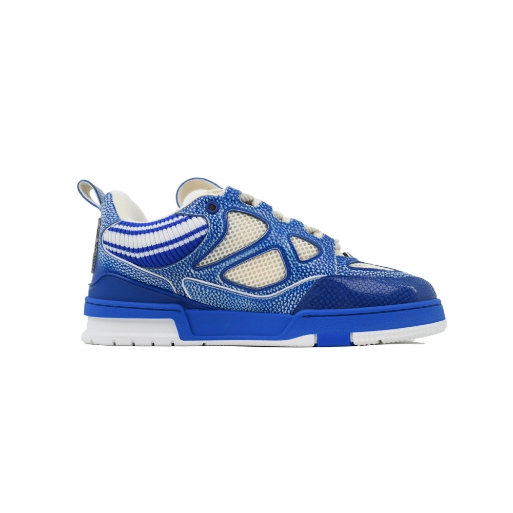 Louis Vuitton LV Skate Sneaker Knitted Collar Blue 1AHSXP