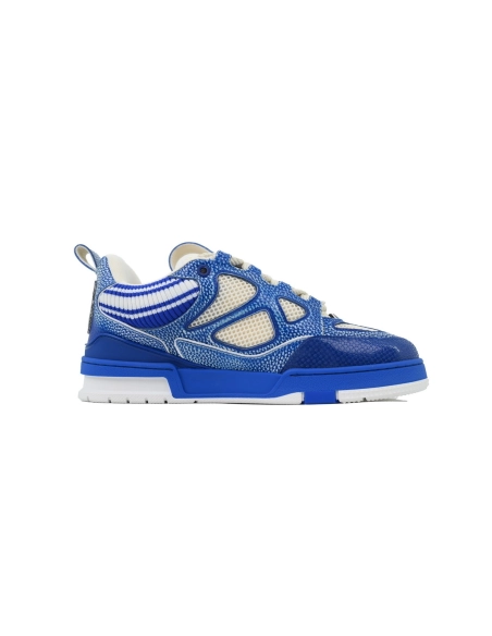 Louis Vuitton LV Skate Sneaker Knitted Collar Blue 1AHSXP