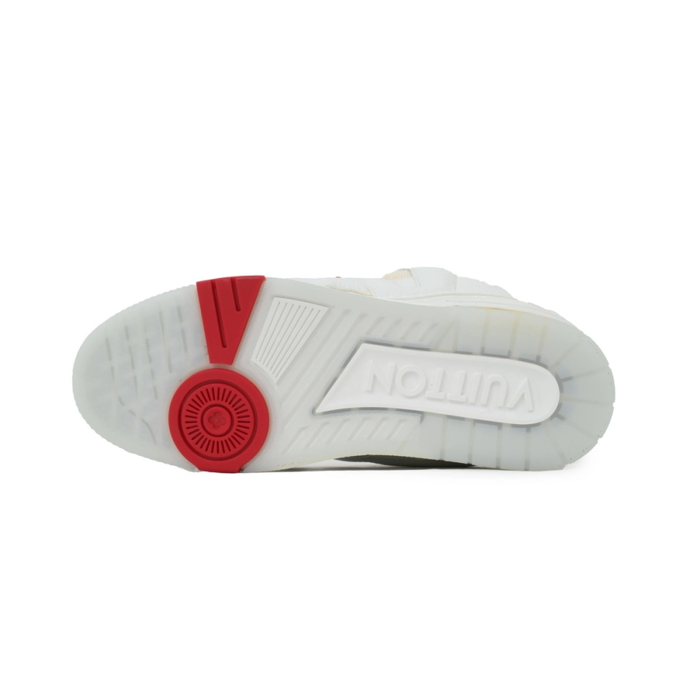 Louis Vuitton LV Skate Sneaker White And Red Flowers