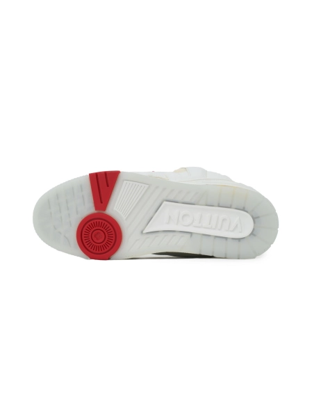 Louis Vuitton LV Skate Sneaker White And Red Flowers