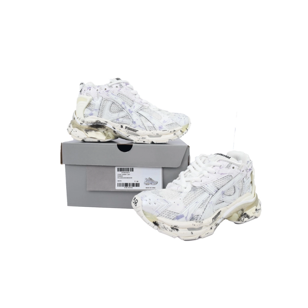 Balenciaga Runner Sneaker White Graffiti 772767 W3RNY 2301