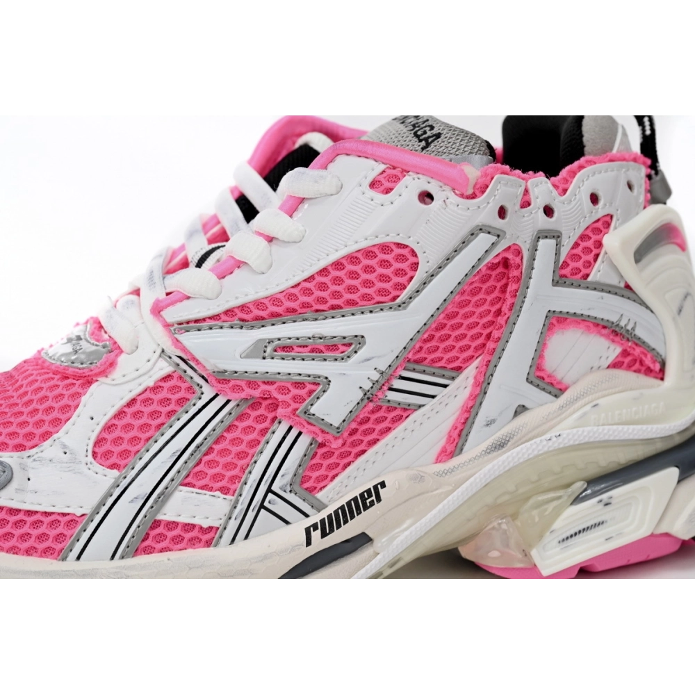 Balenciaga Runner White Red Powder 677402W3RBN9155