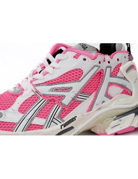 Balenciaga Runner White Red Powder 677402W3RBN9155