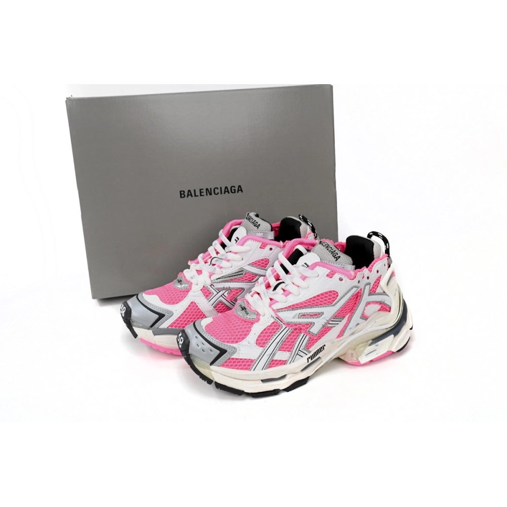 Balenciaga Runner White Red Powder 677402W3RBN9155
