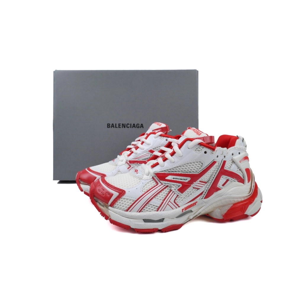 Balenciaga Runner White Red 677402W3RB29060