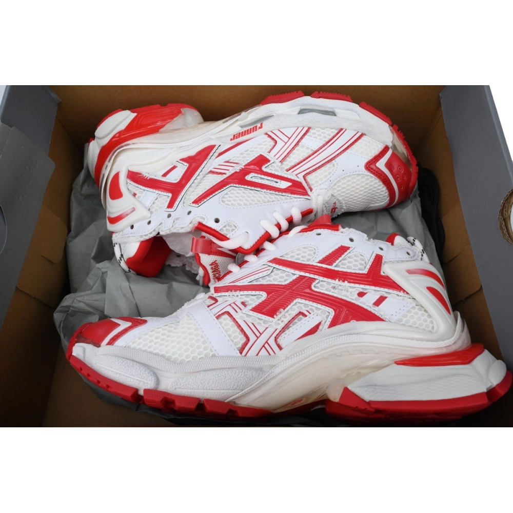 Balenciaga Runner White Red 677402W3RB29060