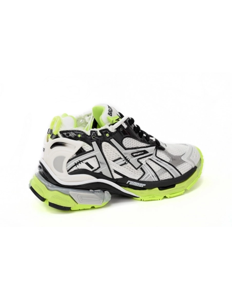 Balenciaga Runner Black/White And Fluorescent Green 677402W3RBP1093
