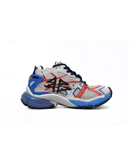 Balenciaga Runner White And Blue Printing 677402W3RB61264