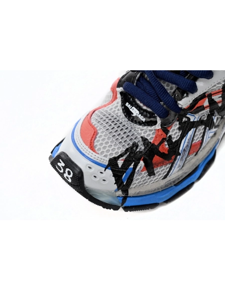 Balenciaga Runner White And Blue Printing 677402W3RB61264