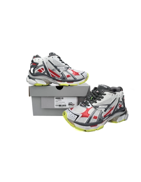 Balenciaga Runner White Black And Red 677402 W3RB2 9167