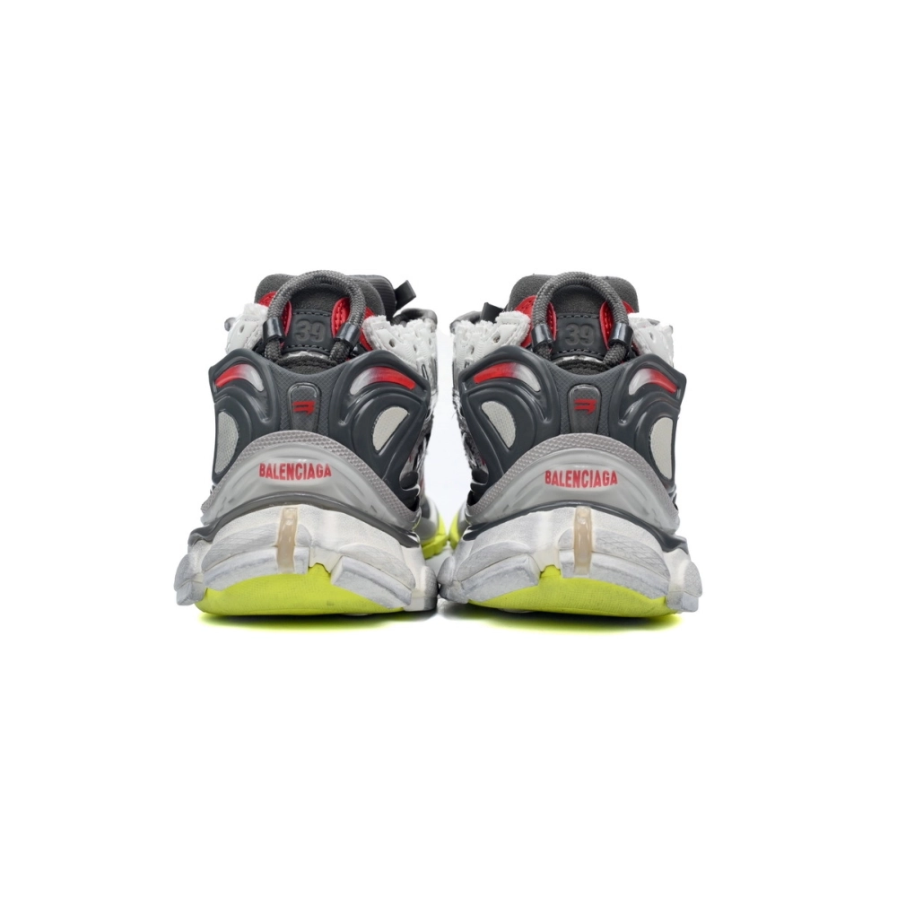 Balenciaga Runner White Black And Red 677402 W3RB2 9167