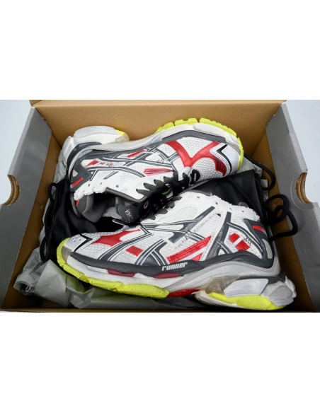 Balenciaga Runner White Black And Red 677402 W3RB2 9167