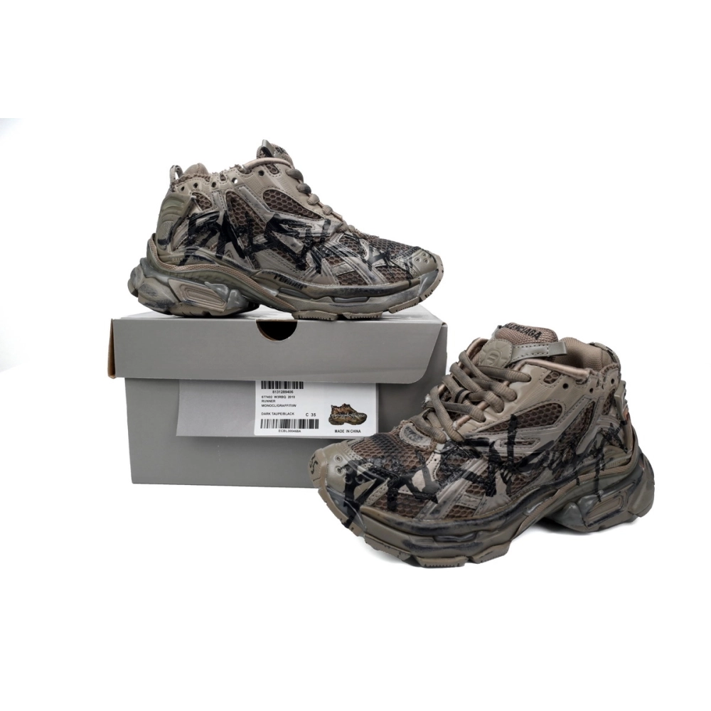 Balenciaga Runner Black Brown 677402 W3RB2 2010