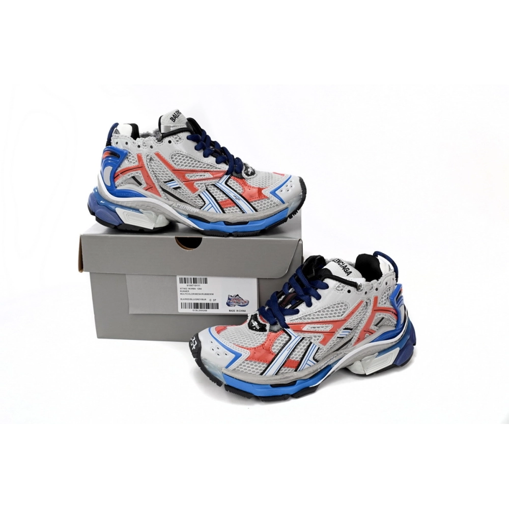 Balenciaga Runner White Blue Orange 677402W3RB61264