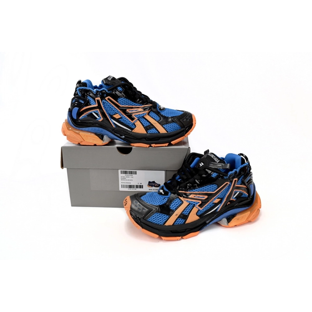 Balenciaga Runner Blue Orange Black 677403W3RB34719