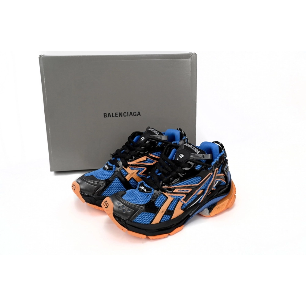 Balenciaga Runner Blue Orange Black 677403W3RB34719