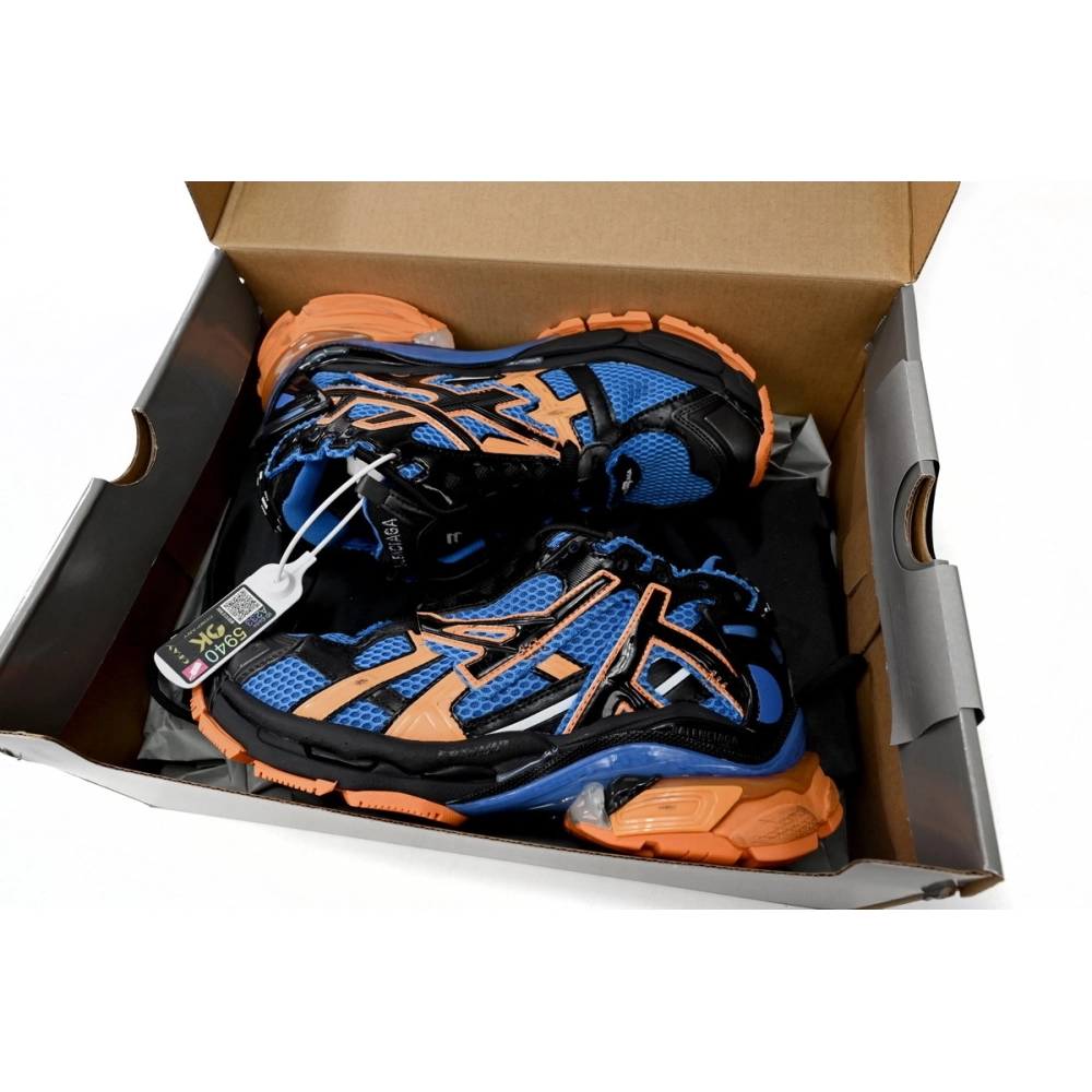 Balenciaga Runner Blue Orange Black 677403W3RB34719