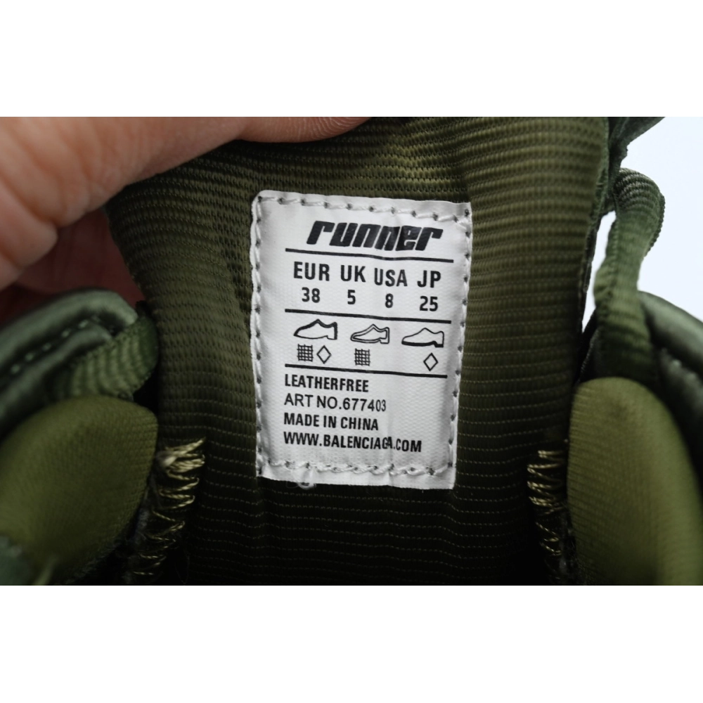 Balenciaga Runner Army Green 677403 W3RB1 3031