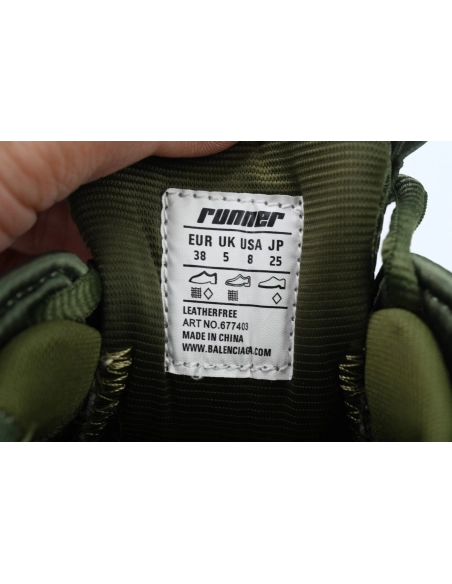 Balenciaga Runner Army Green 677403 W3RB1 3031