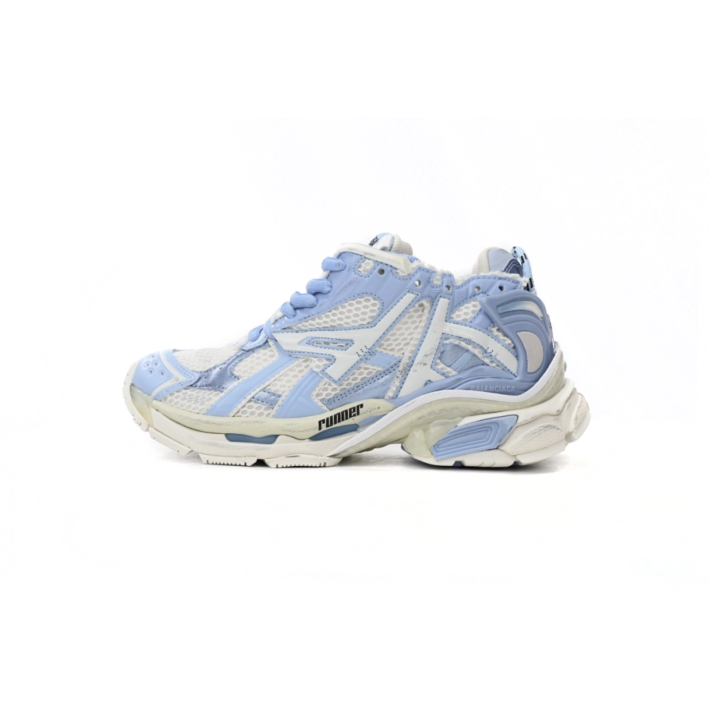 Balenciaga Runner White Light Blue 677402 W3RB2 9744