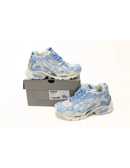 Balenciaga Runner White Light Blue 677402 W3RB2 9744
