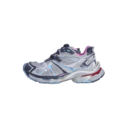 Balenciaga Runner Low Top Sneakers Pink Gray Blue 779064W3RXP1045