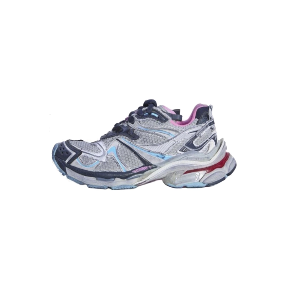 Balenciaga Runner Low Top Sneakers Pink Gray Blue 779064W3RXP1045