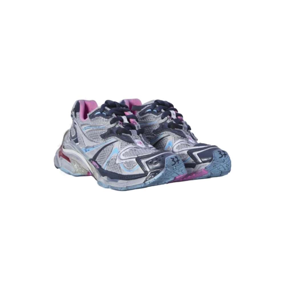 Balenciaga Runner Low Top Sneakers Pink Gray Blue 779064W3RXP1045