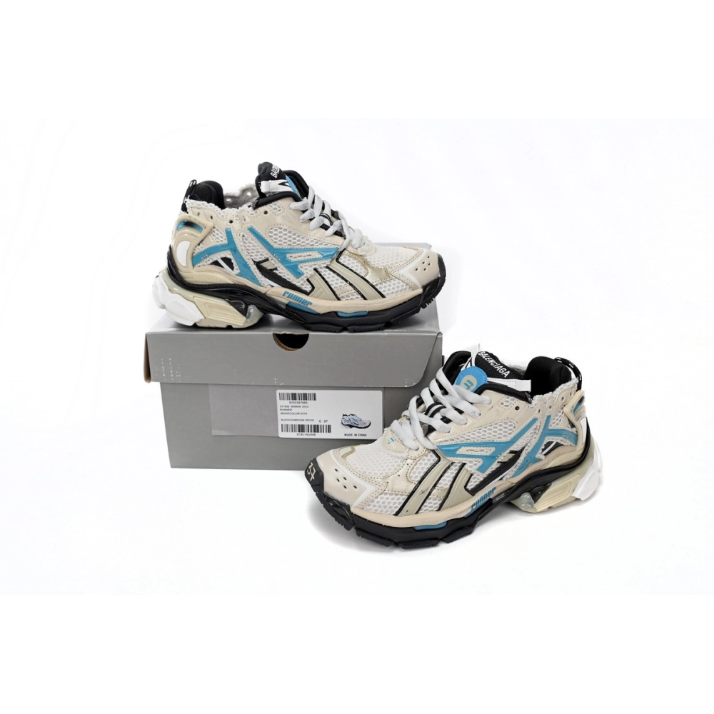 Balenciaga Runner Beige Blue 677402W5RH60312