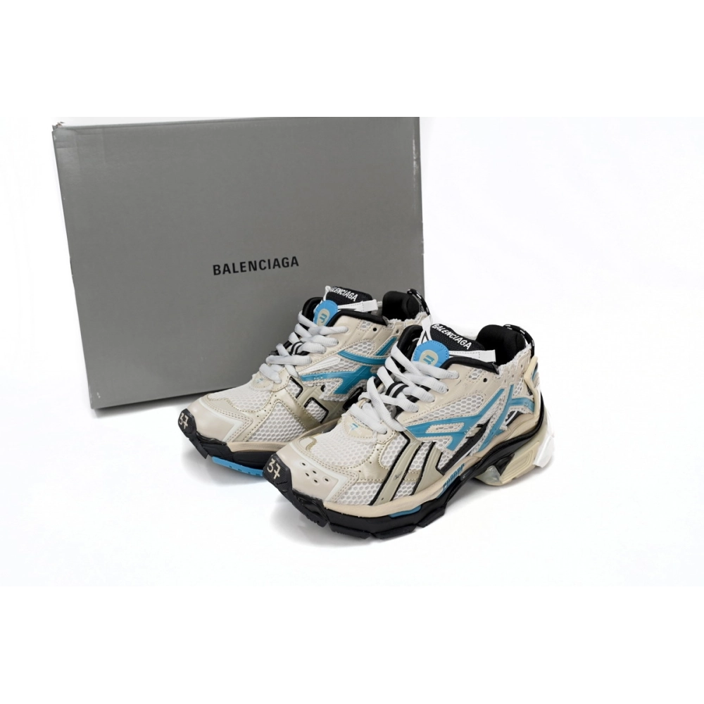 Balenciaga Runner Beige Blue 677402W5RH60312
